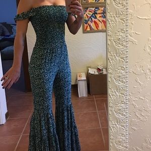 Vici Collection floral jumpsuit